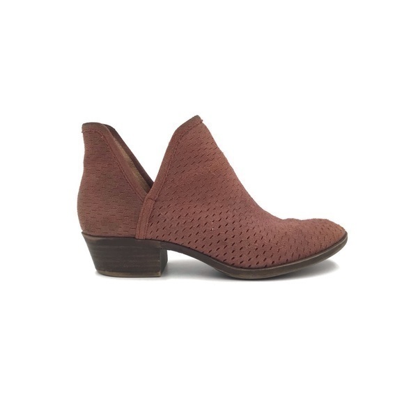 Lucky Brand Baley Pink Leather Ankle Boots Size 6.5